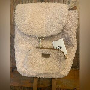 UGG Cream Plush Sherpa Large Backpack